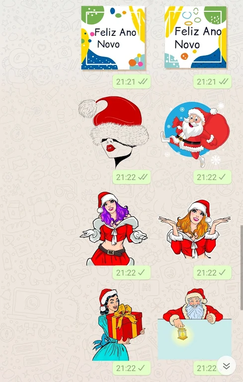 Feliz Ano Novo 2023 Figurinhas Captura de pantalla 2