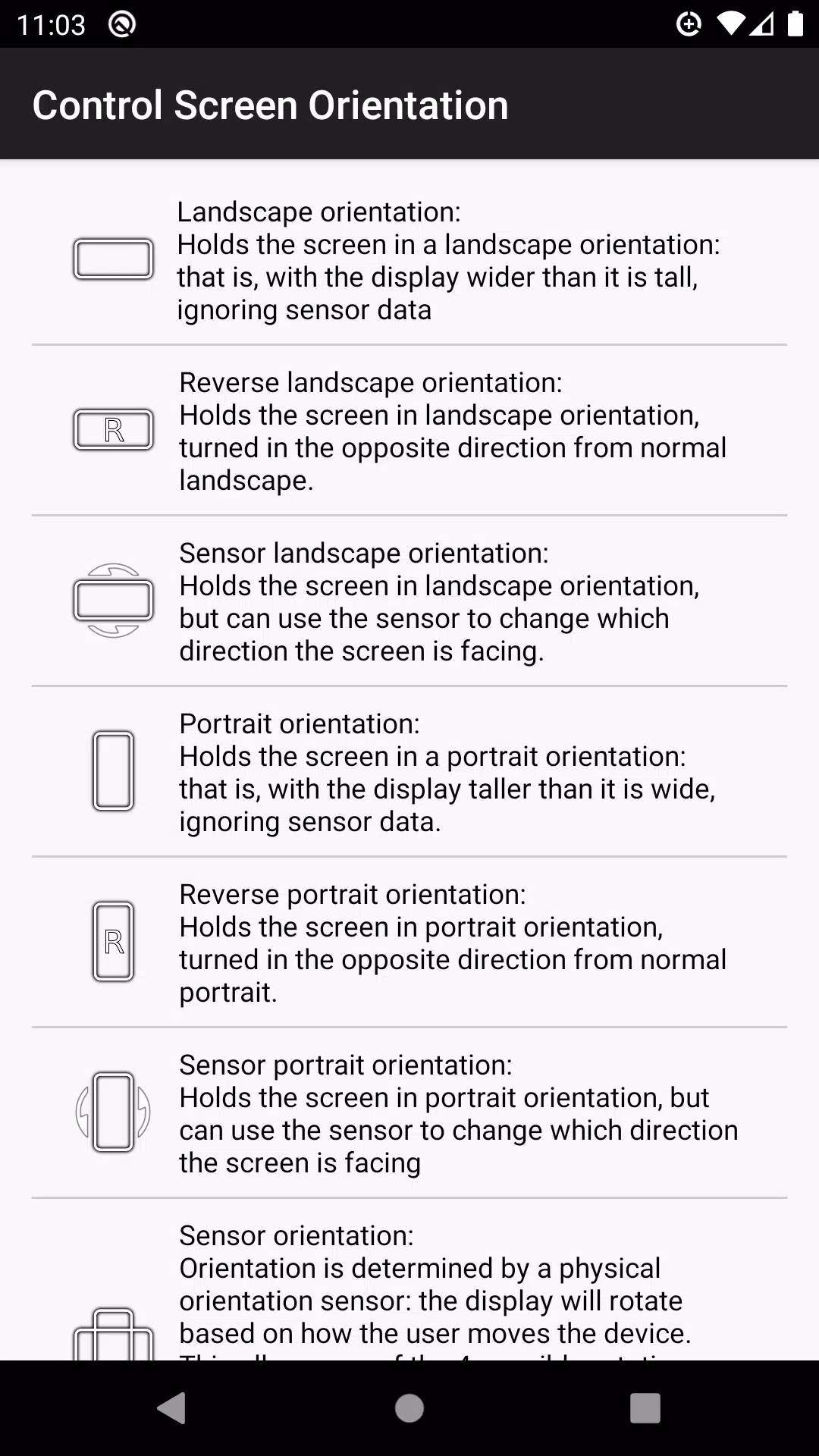control screen rotation ภาพหน้าจอ 2