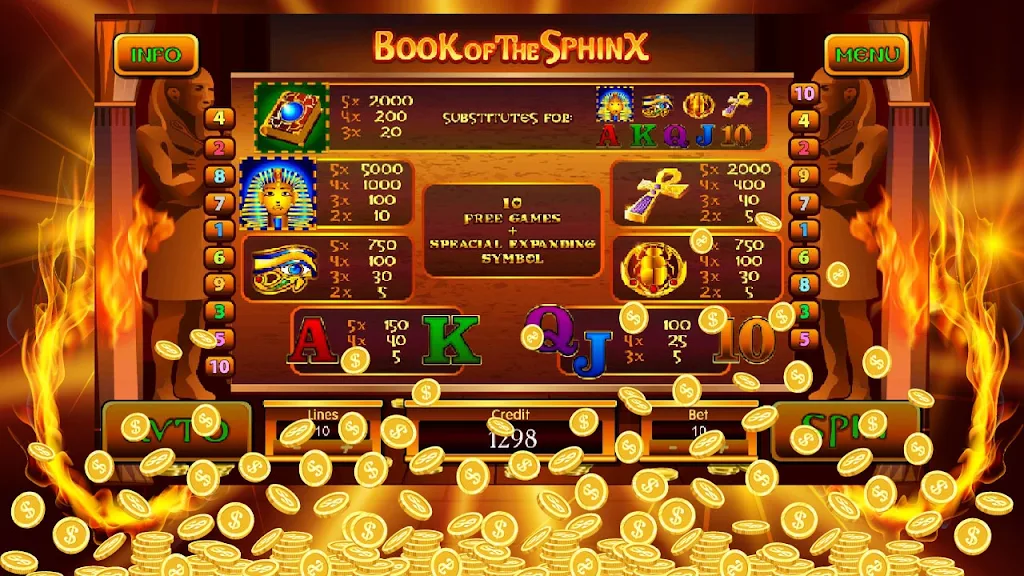 Book Of Sphinx Slot Screenshot 3