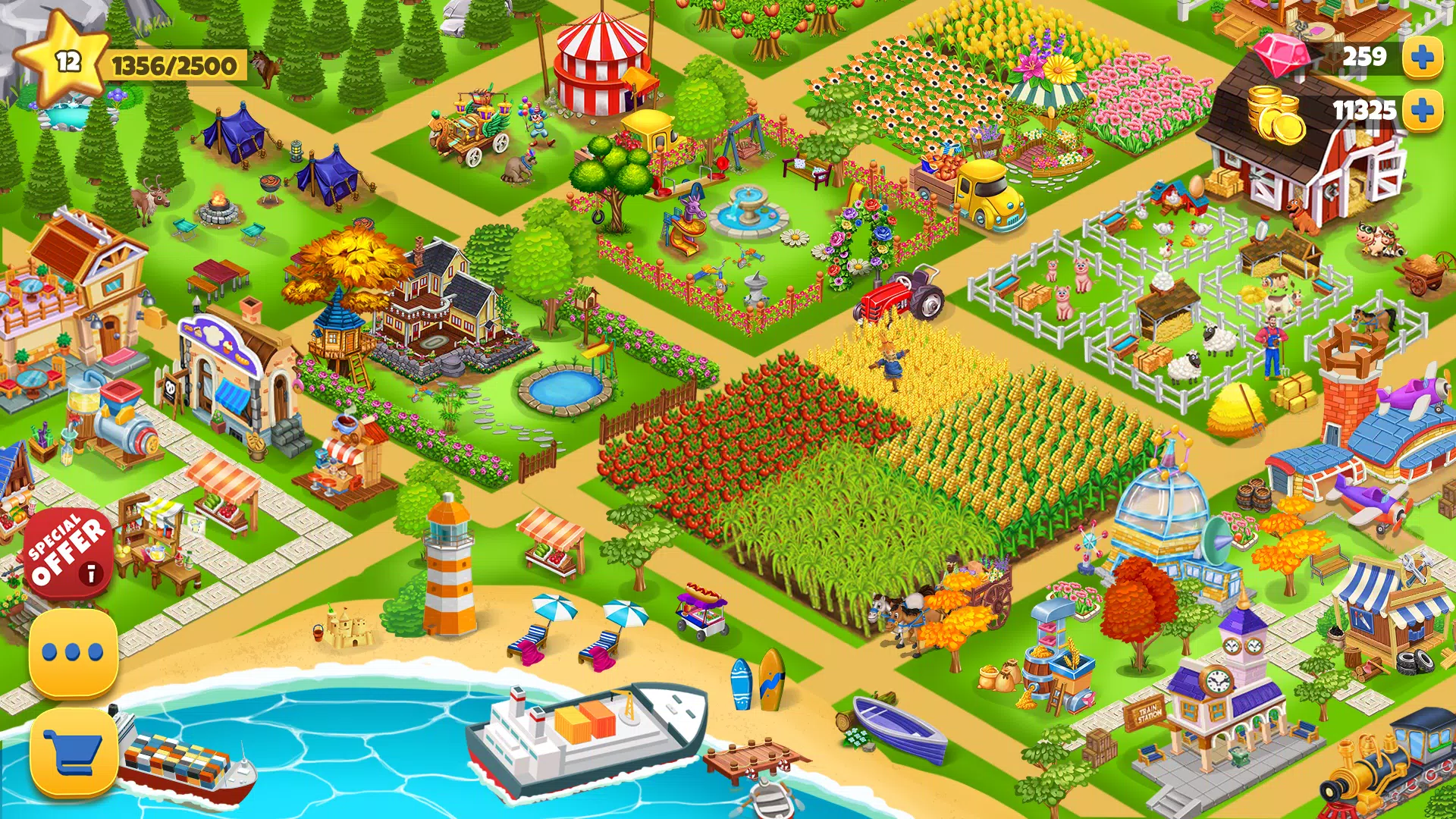 Farm Day Farming Offline Games Ekran Görüntüsü 1