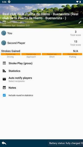 Golf Pad: Golf GPS & Scorecard Tangkapan skrin 1