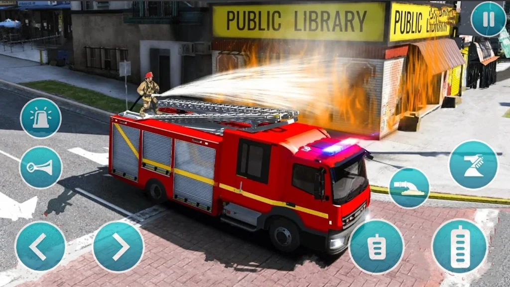 Emergency Police Fire Truck 3d Captura de tela 1