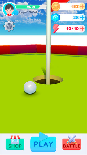 Mini Golf Battle Challenge 3D Zrzut ekranu 1