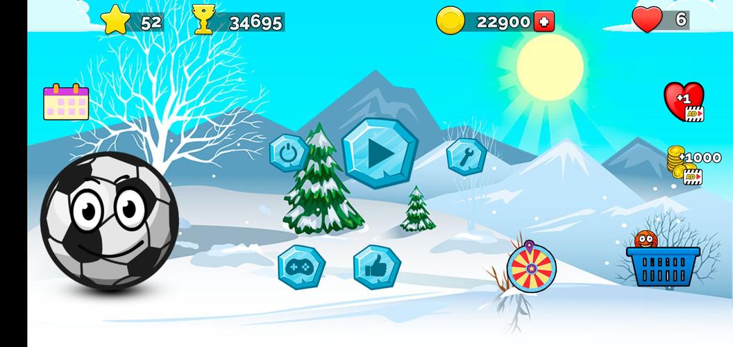 Runner ball 3: winter game 스크린샷 4
