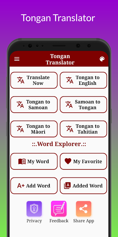 Tongan Translator Ekran Görüntüsü 1