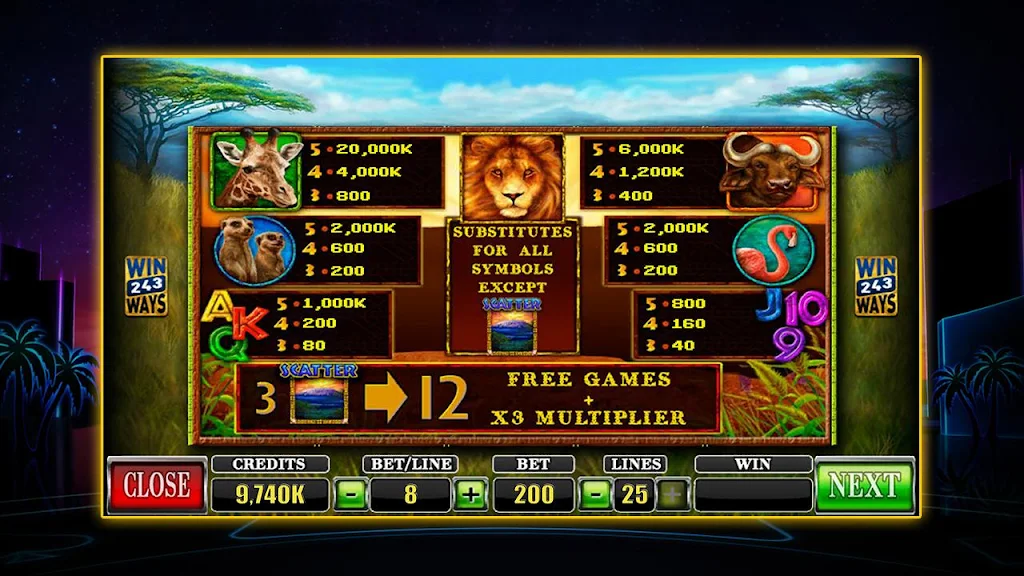SLOT African Simba 스크린샷 4