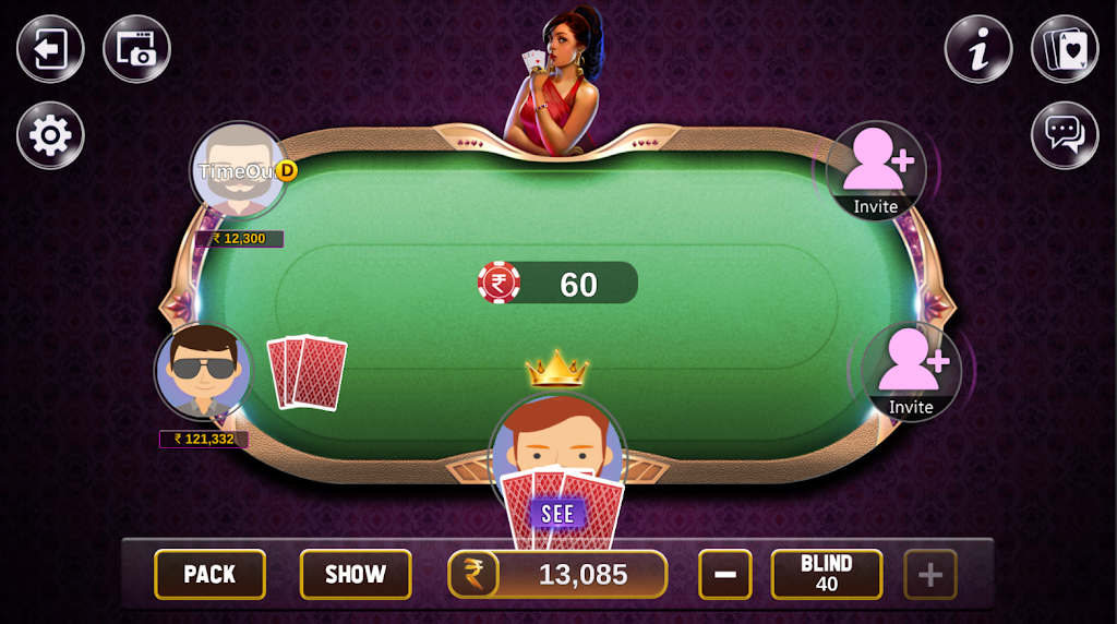 Khaal 4 Card Game ภาพหน้าจอ 2