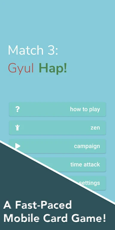 Match 3 Card Game - Gyul Hap स्क्रीनशॉट 1