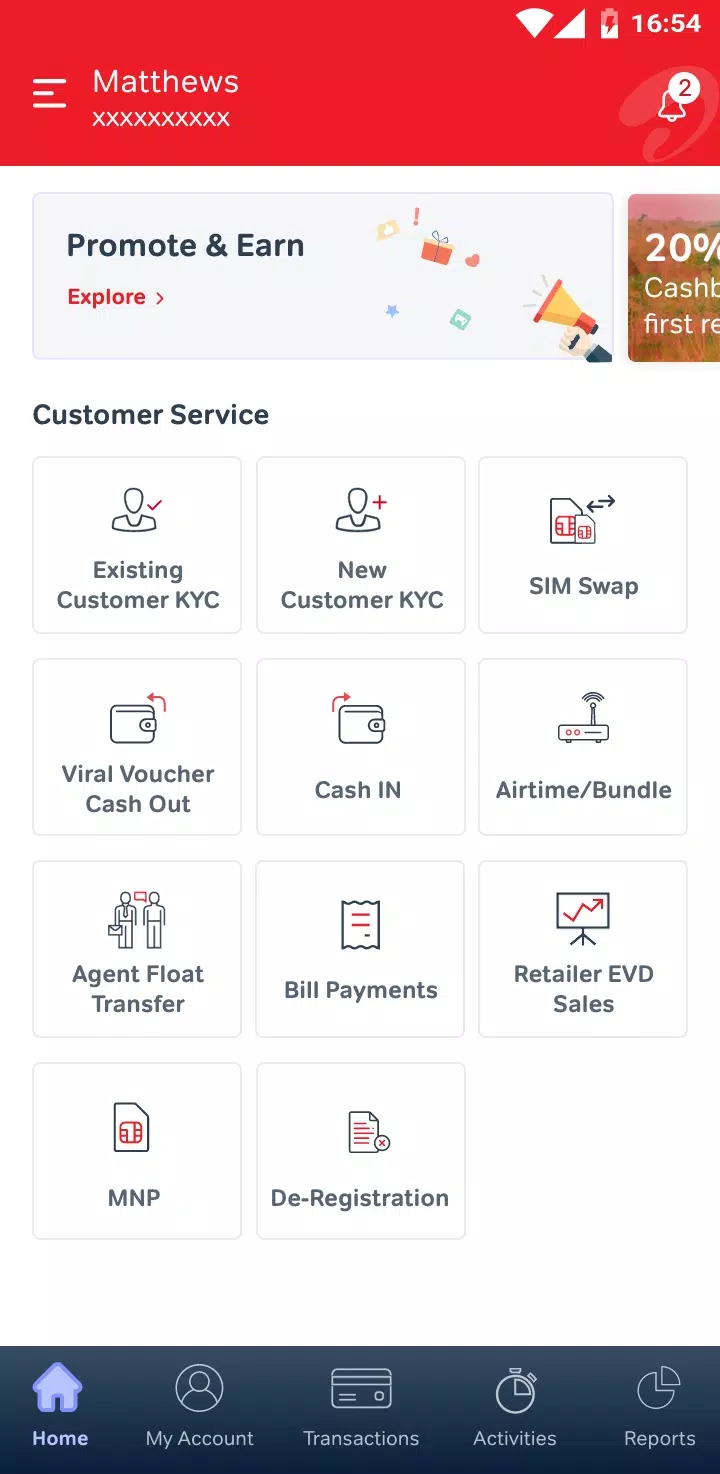 Schermata Airtel Retailer Tribe 3