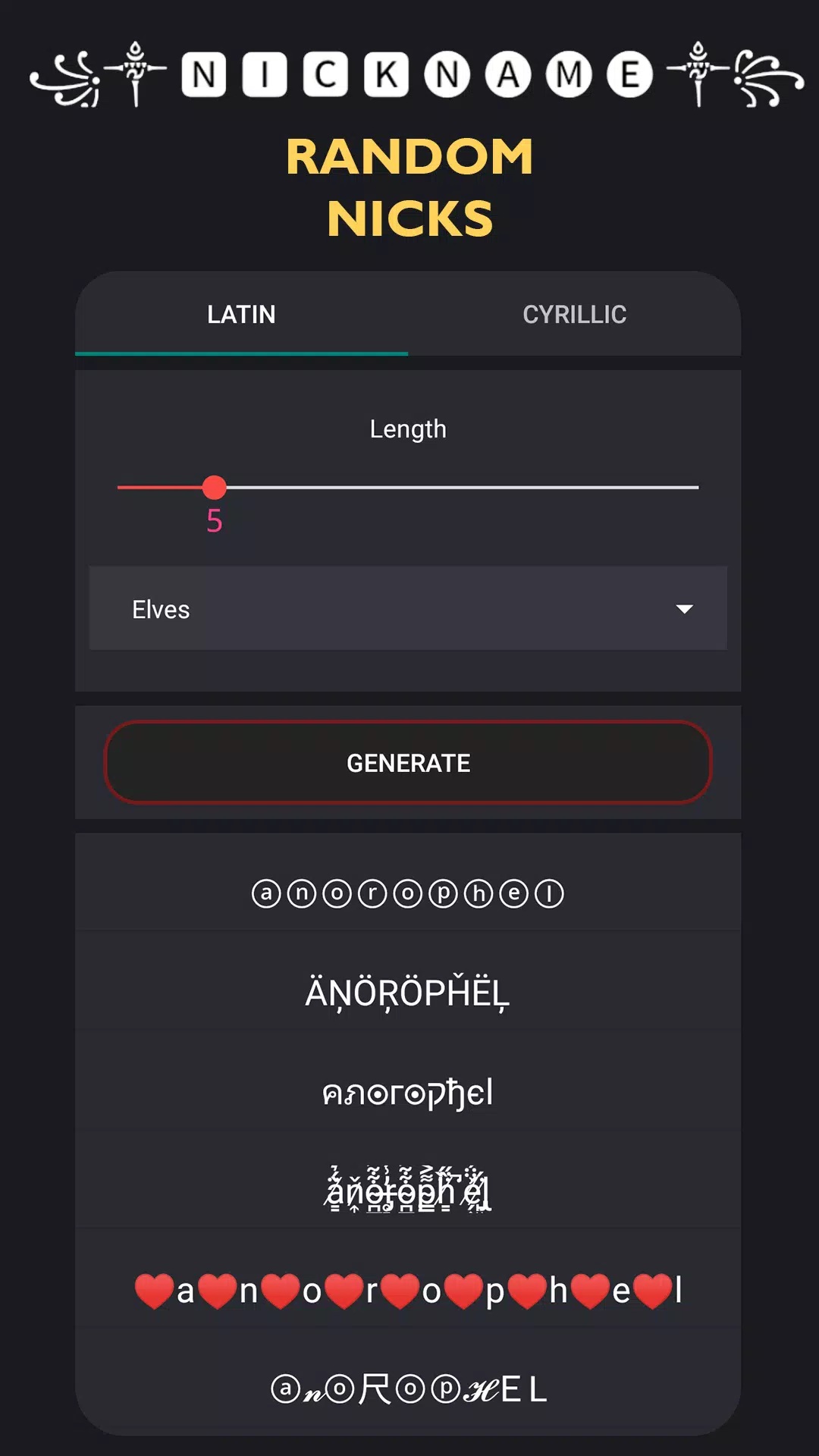 Crosshair & Nickname Generator Captura de tela 2