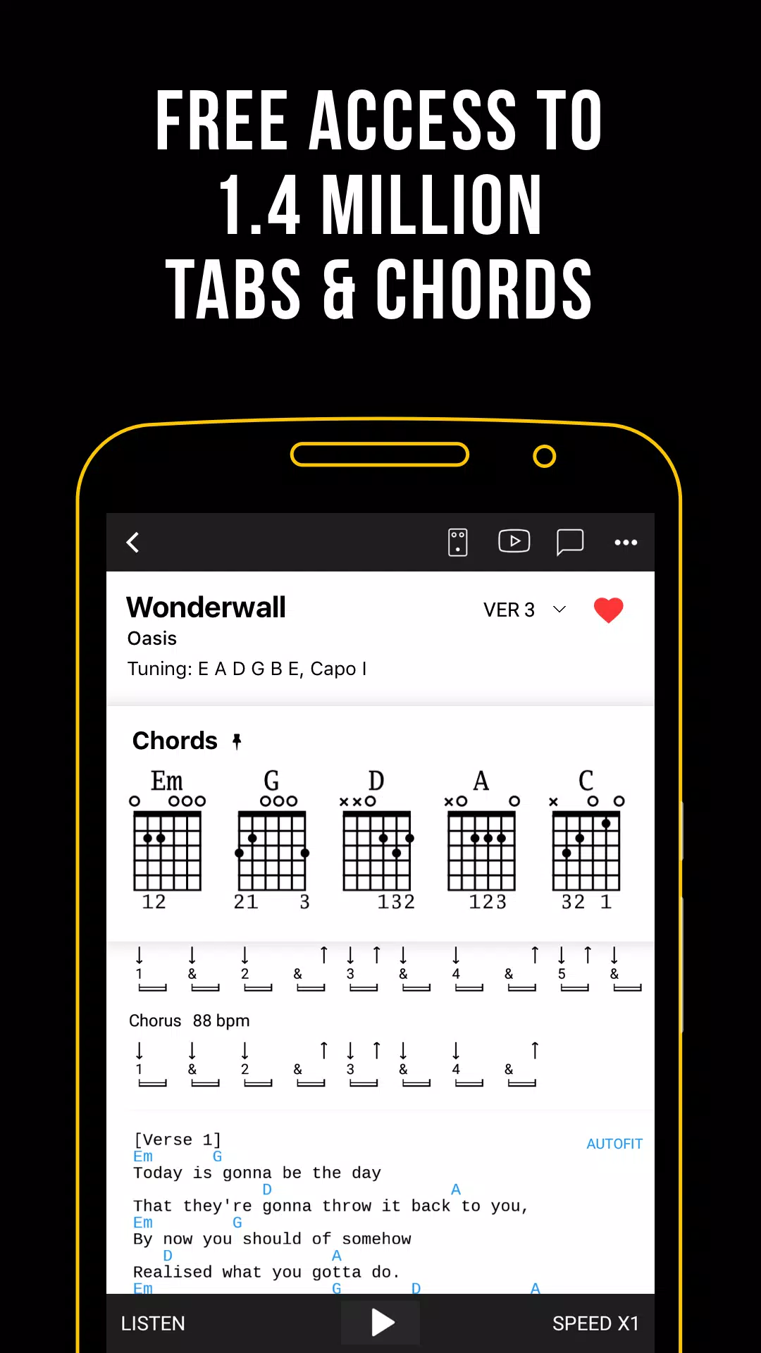 Ultimate Guitar: Tabs & Chords Zrzut ekranu 1