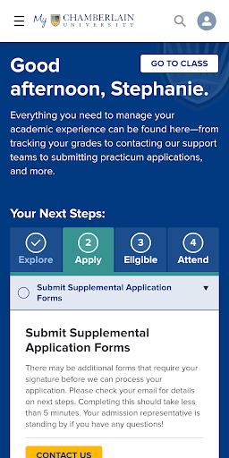 My Chamberlain: Student Portal Ảnh chụp màn hình 1