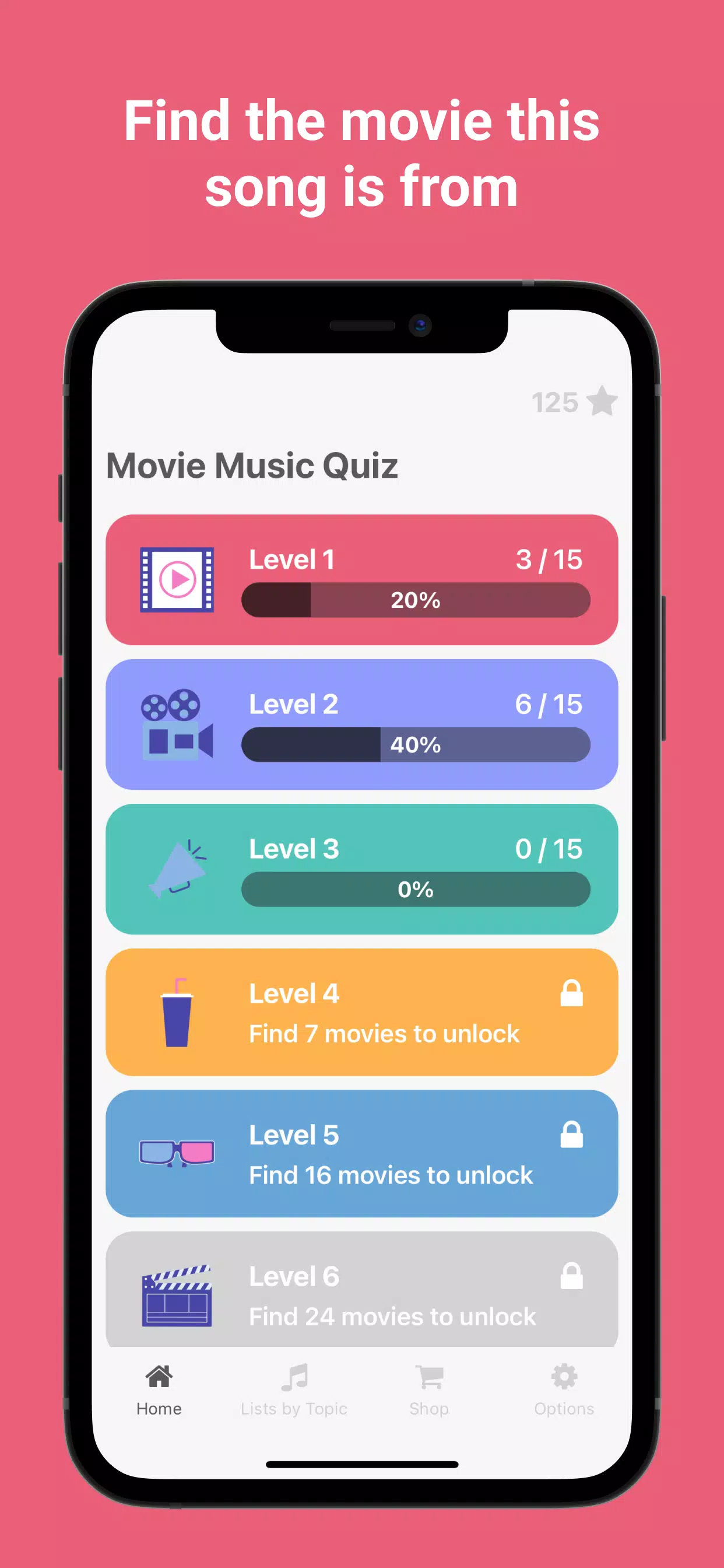 Movie Music Quiz Screenshot 1
