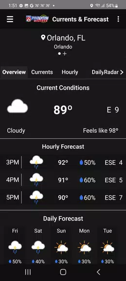 News 6 Pinpoint Weather - WKMG Capture d'écran 2