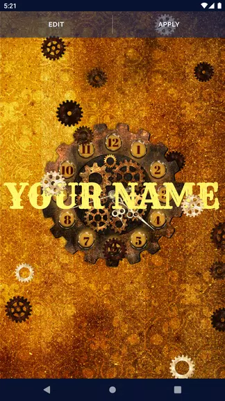 Steampunk Clock Wallpaper Captura de tela 2