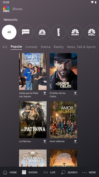 The NBC App - Stream TV Shows 스크린샷 1