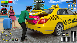 US Taxi Car Driving Games Скриншот 2