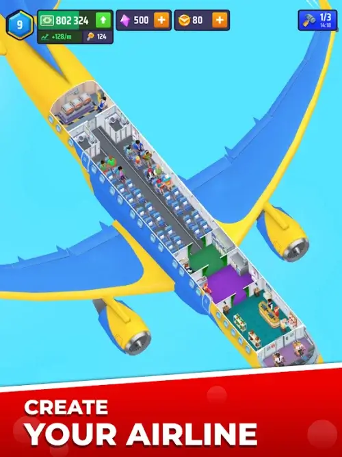 Idle Airplane Inc. Tycoon Ảnh chụp màn hình 4