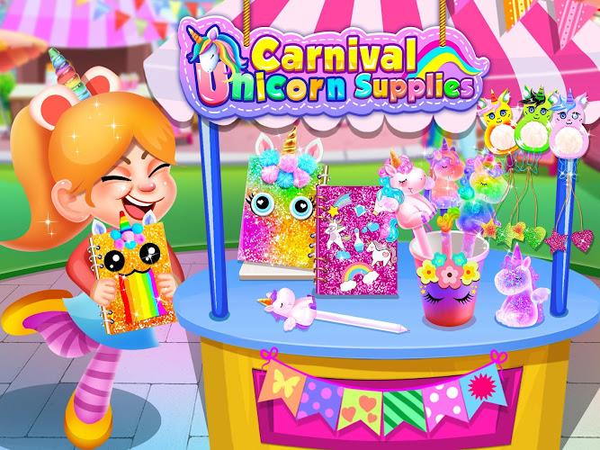 Carnival Unicorn School Supplies - Trendy Carnival Ảnh chụp màn hình 1