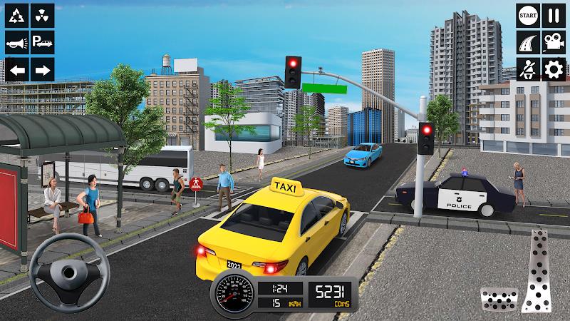 Taxi Simulator 3d Taxi Sim Ekran Görüntüsü 3