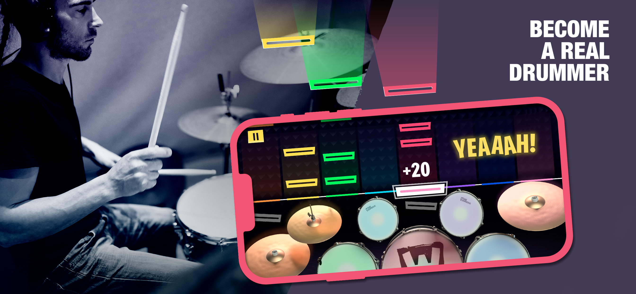 WeGroove: play & learn to drum ภาพหน้าจอ 1