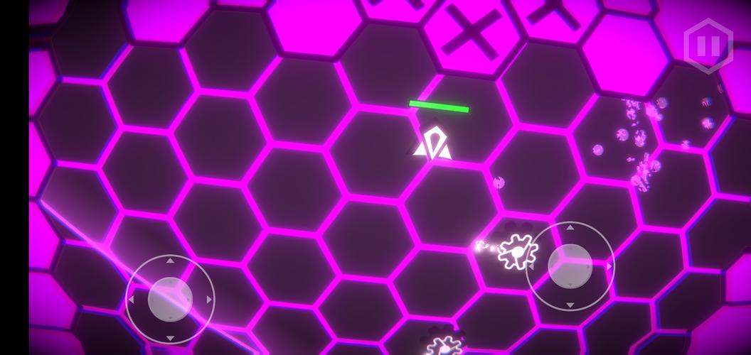 Hexa-Neon Shooter Screenshot 2