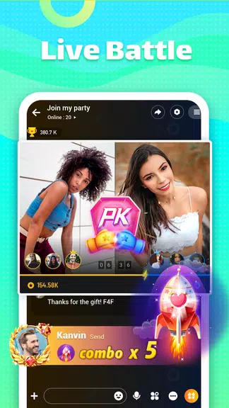 Ola Party - Live, Chat & Party ဖန်သားပြင်ဓာတ်ပုံ 3
