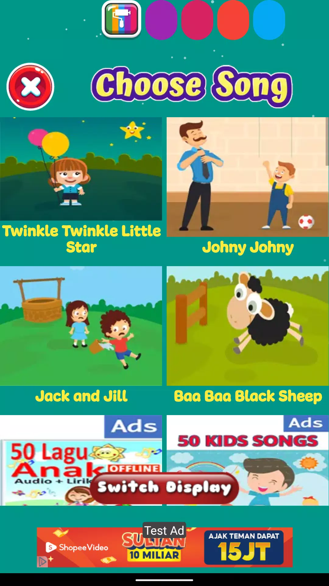 Kids Songs Offline App Screenshot 1