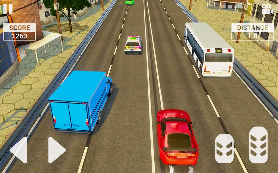 Real Highway Traffic Car Race Ekran Görüntüsü 3