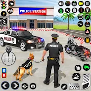 Police Dog Crime Chase Game 3D Tangkapan skrin 1