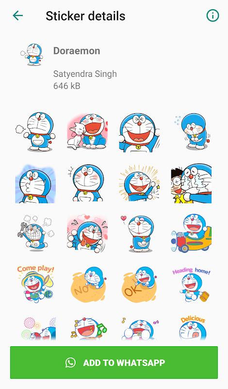 Cartoon Stickers for Whatsapp Zrzut ekranu 3