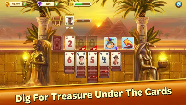 Solitaire Treasure Hunt Captura de tela 3