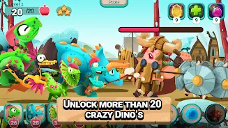 Dino Bash: Travel Through Time Скриншот 2