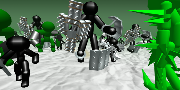 Stickman Simulator: Zombie War Captura de tela 1