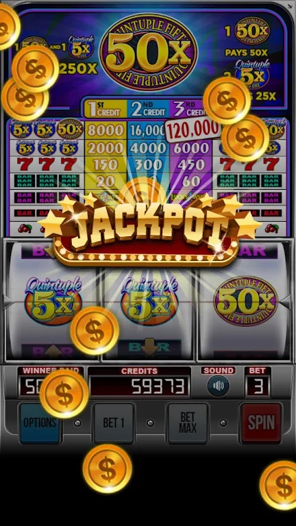 Schermata Quintuple 50x Free Slots 2