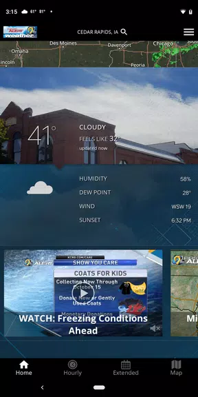 KCRG-TV9 First Alert Weather Tangkapan skrin 1