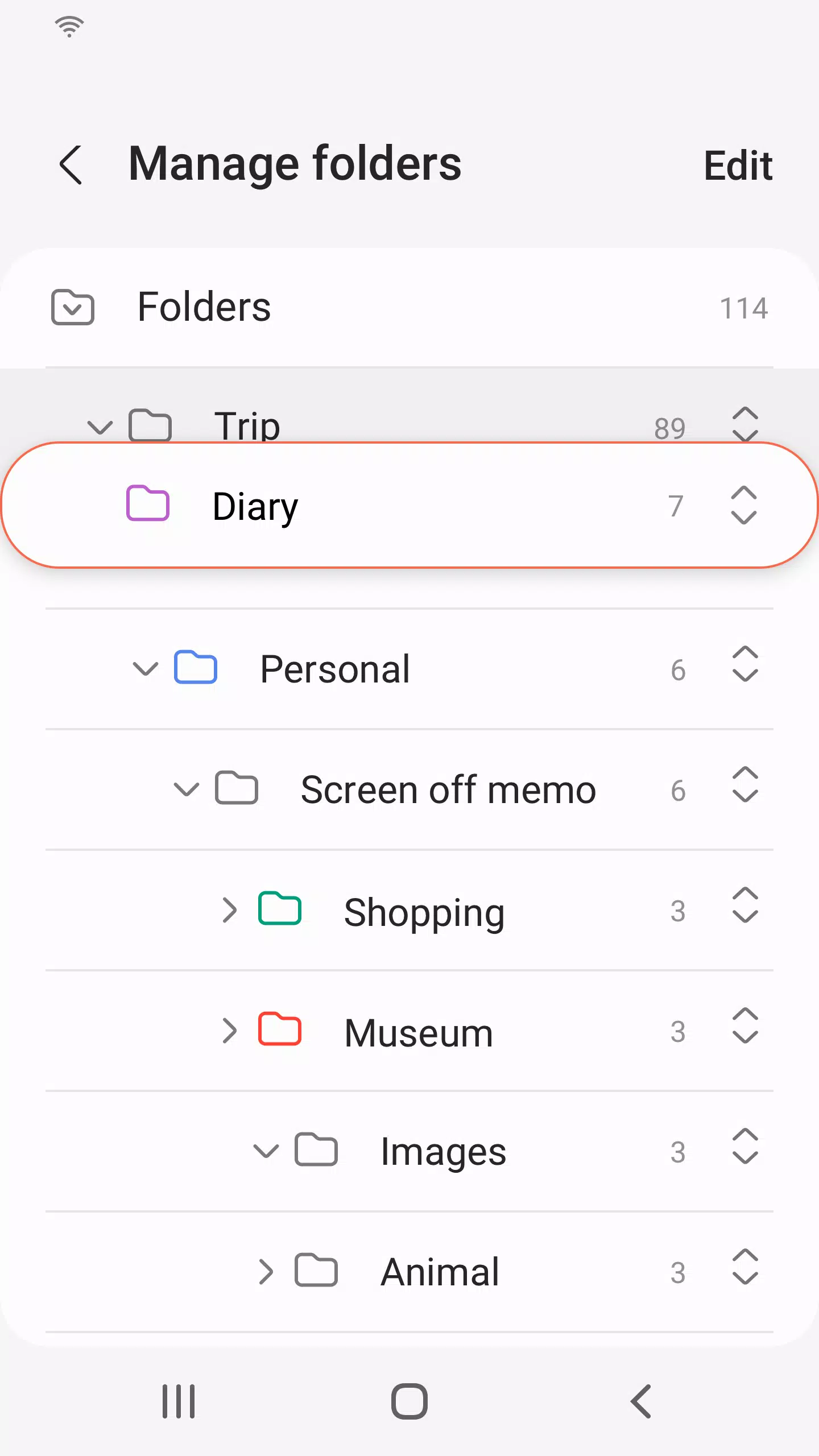 Samsung Notes Zrzut ekranu 2