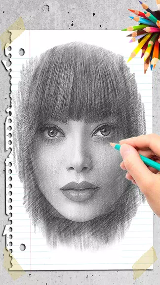 How To Draw A Face Ảnh chụp màn hình 1