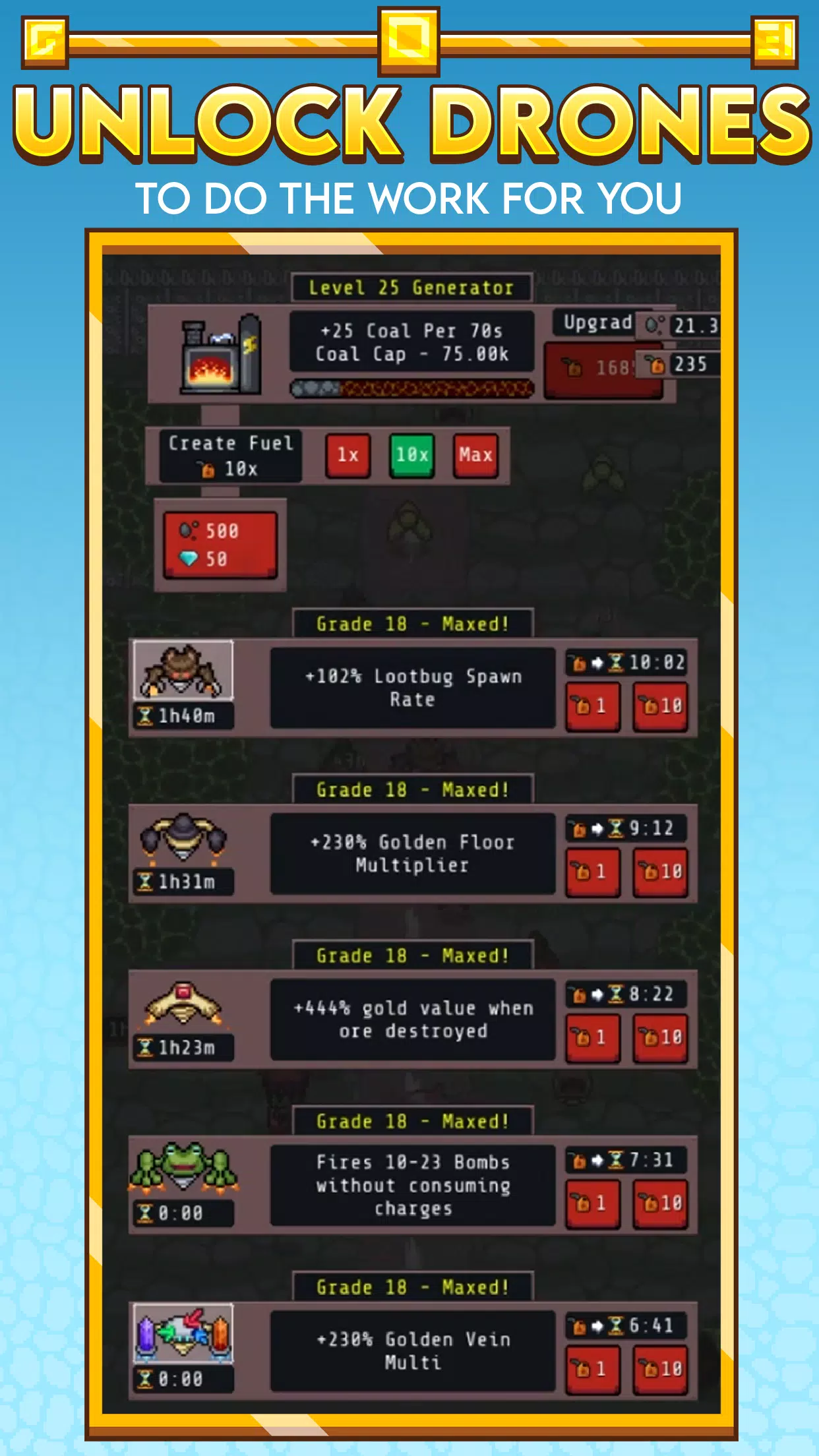 Idle Obelisk Miner Captura de pantalla 4