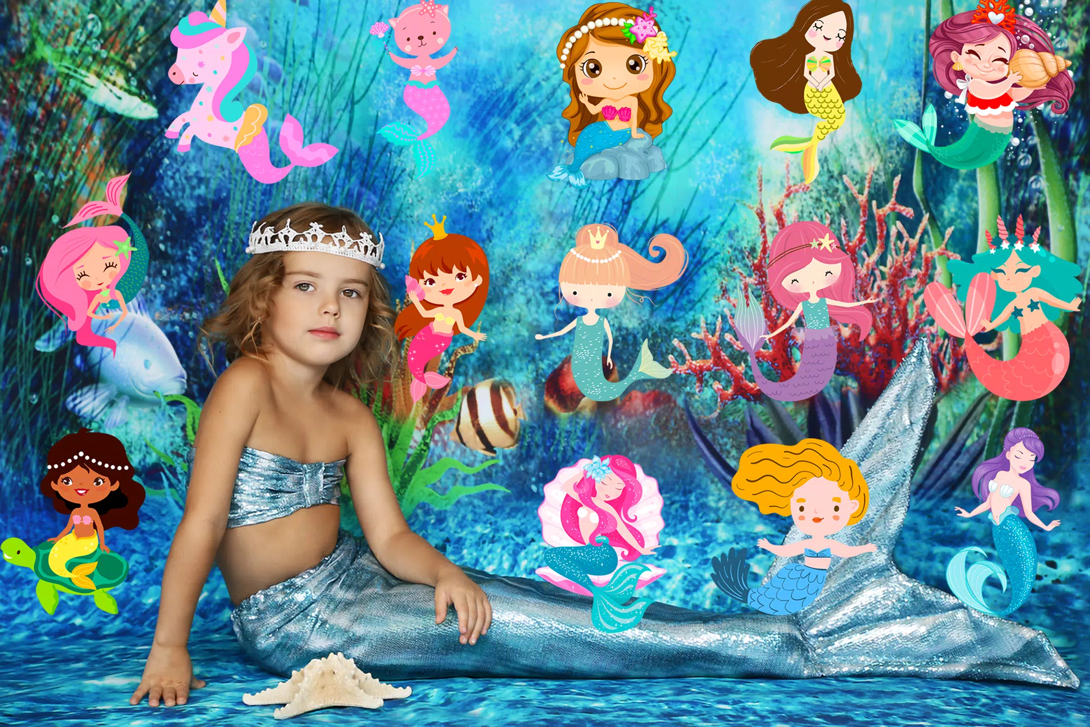 Mermaid Magic Photo Editor Captura de tela 2