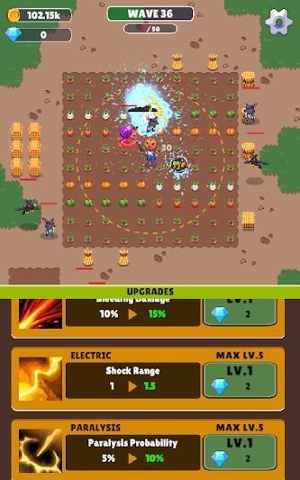 Scarecrow War : Idle Defense ဖန်သားပြင်ဓာတ်ပုံ 3