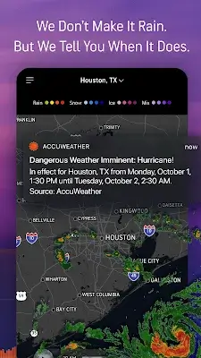 AccuWeather: Weather Radar Captura de tela 3