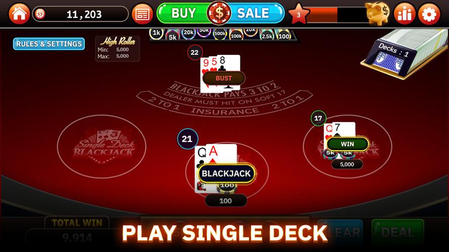 Blazing Bets Blackjack 21 스크린샷 4