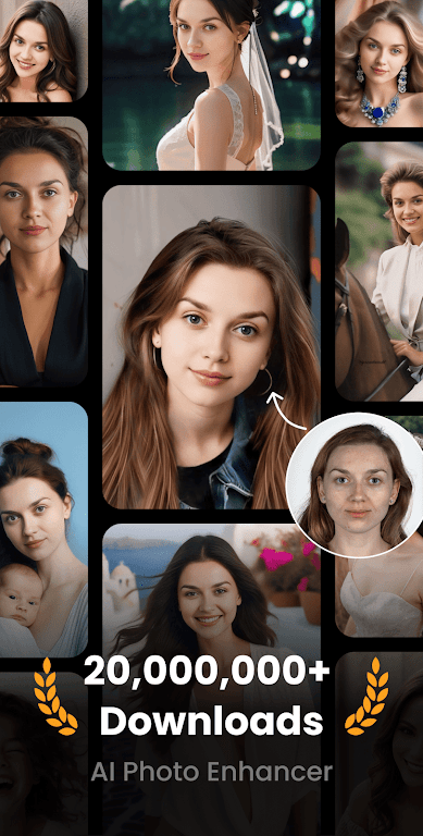 UpFoto – AI Photo Enhancer Mod Ảnh chụp màn hình 1