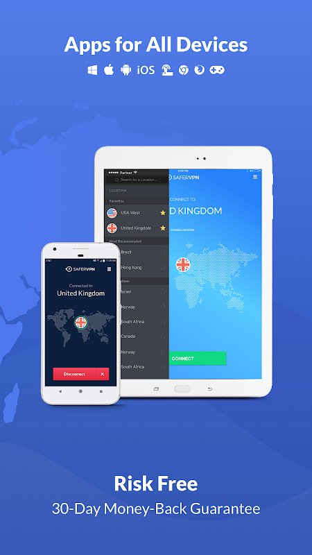 Free VPN Proxy & Hotspot WiFi security - SaferVPN স্ক্রিনশট 3
