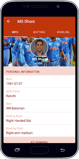 Live Cricket Score & News Captura de tela 1