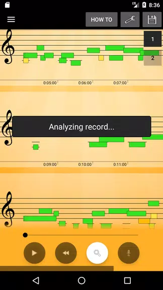 Schermata Note Recognition Trial 2