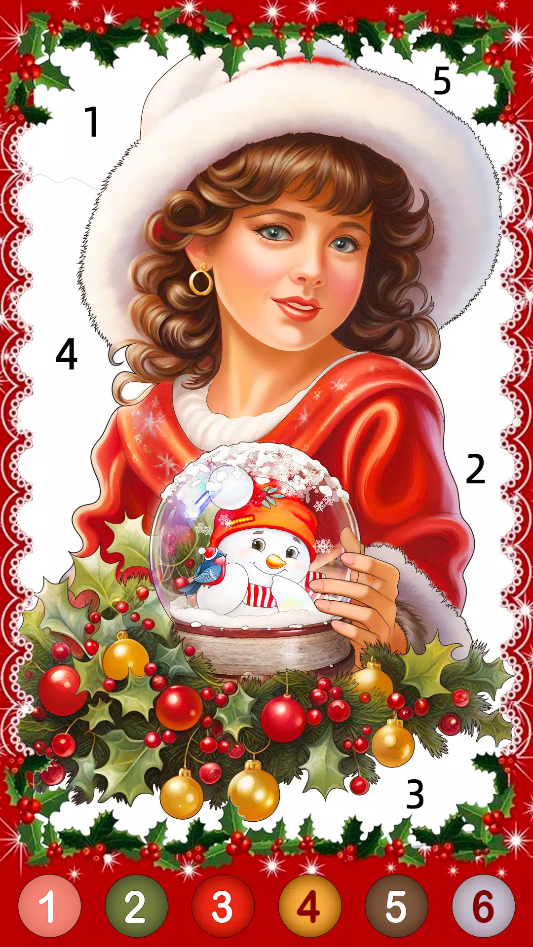 Christmas Game Color by number Tangkapan skrin 2