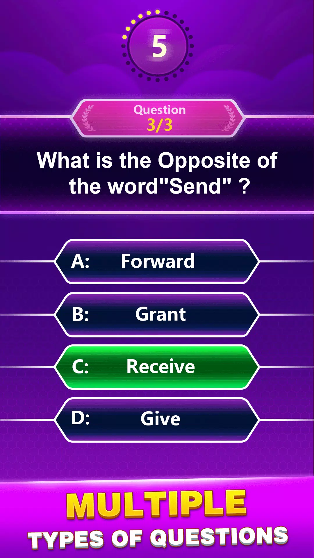 Spelling Quiz - Word Trivia スクリーンショット 3