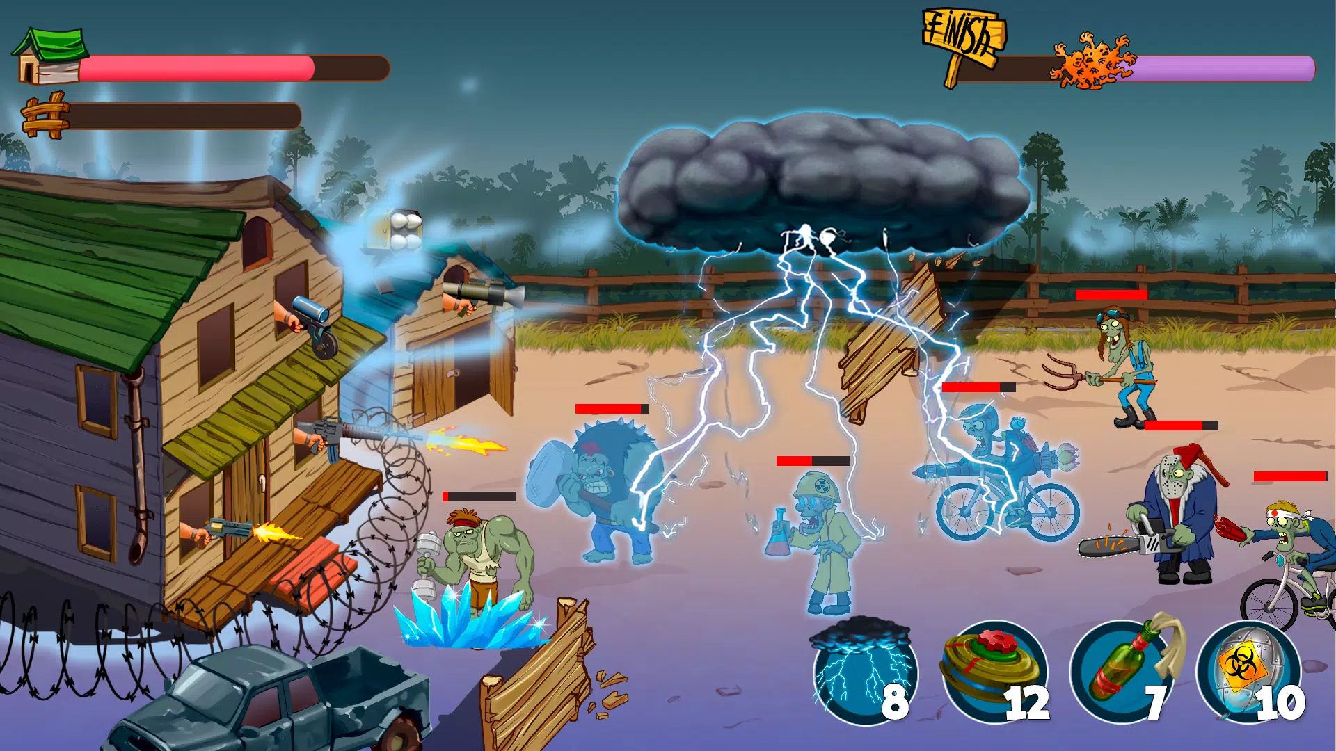 Zombie Rush Village Defense Screenshot 3